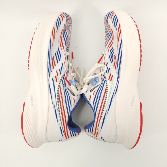 Saucony Ride 15 Running Shoes Women's Size 10 White/Blue/Red - Picture 7 of 9